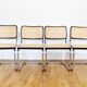 Set de 4 chaises Marcel Breuer B32 années 70