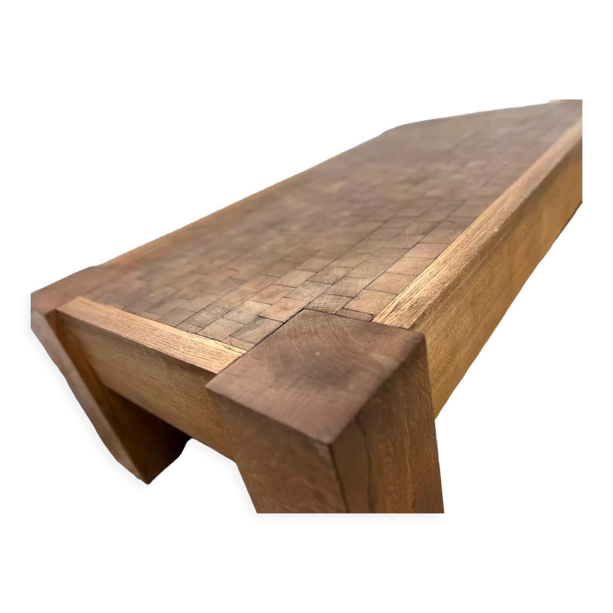 Sturdy wooden vintage coffee table