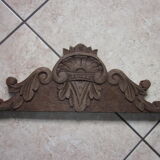 Old pediment in chene