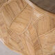 Rattan "leaves" console