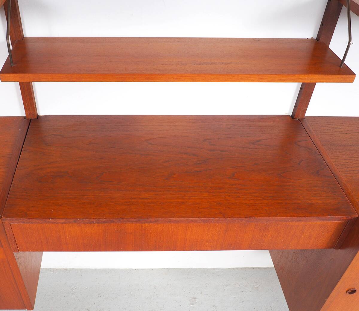 PS System Danish design teak wall system, 1960s