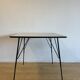 Gray height-adjusted coffee / dining room table, by Rudolf Wolf for Elsrijk