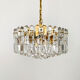 Large Austrian Palazzo Ice Glass Chandelier by J.T. Kalmar