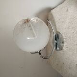 Mazzega wall lamp from the 70s, chrome glass