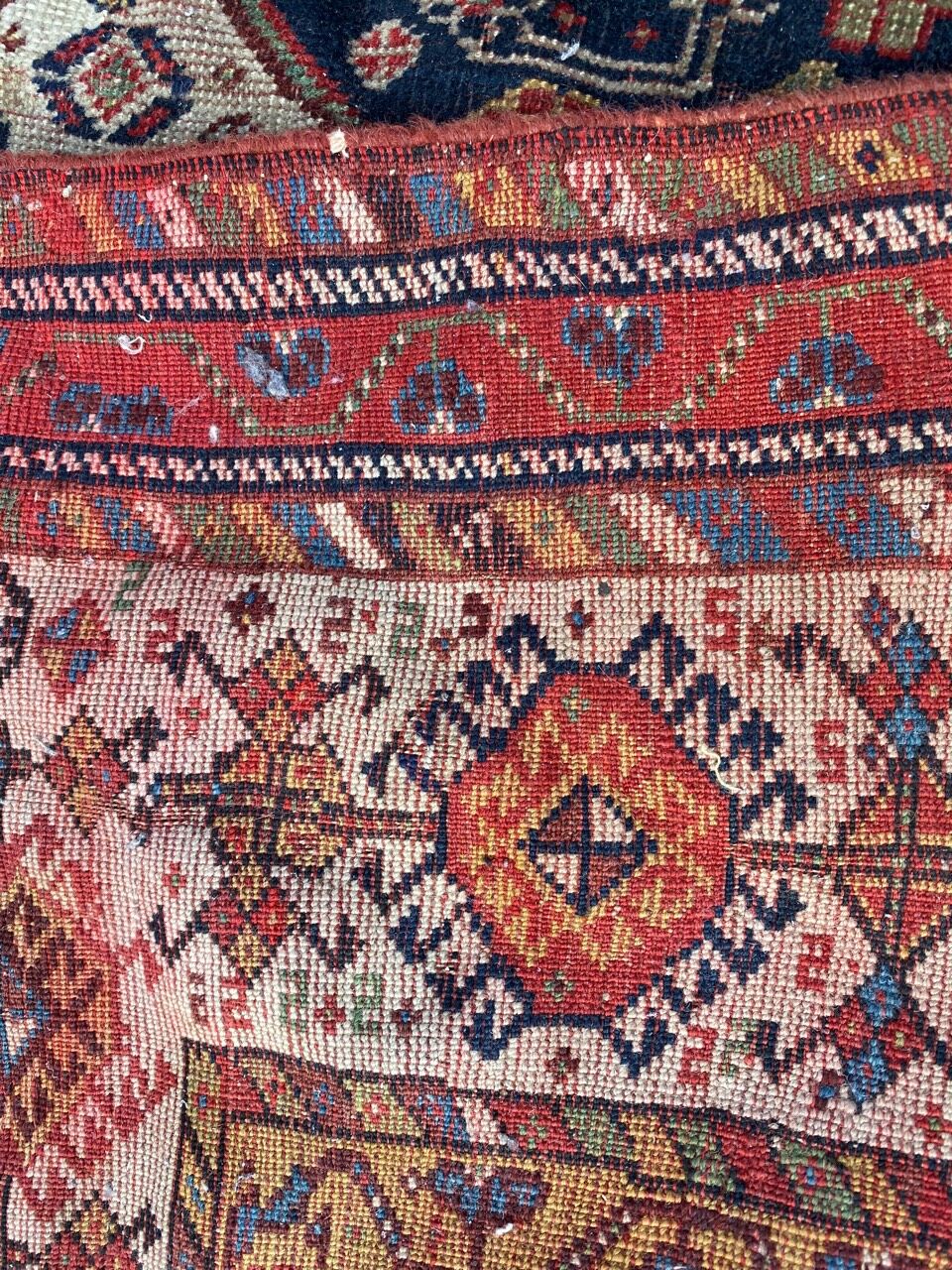 Tapis ancien persan ghashghai 120x212cm