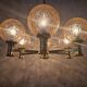 Mid-Century Brass Sputnik Chandelier, Germany, 1970s