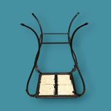 Vintage side table in wrought iron & ceramic – 1960s