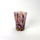 Set of 6 blown glass glasses with Murano murrine.
