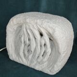 Lamp in stone of the gard carved brutalist form signed, circa 1970 dlg tormos