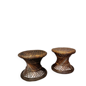 Paire de tabourets en