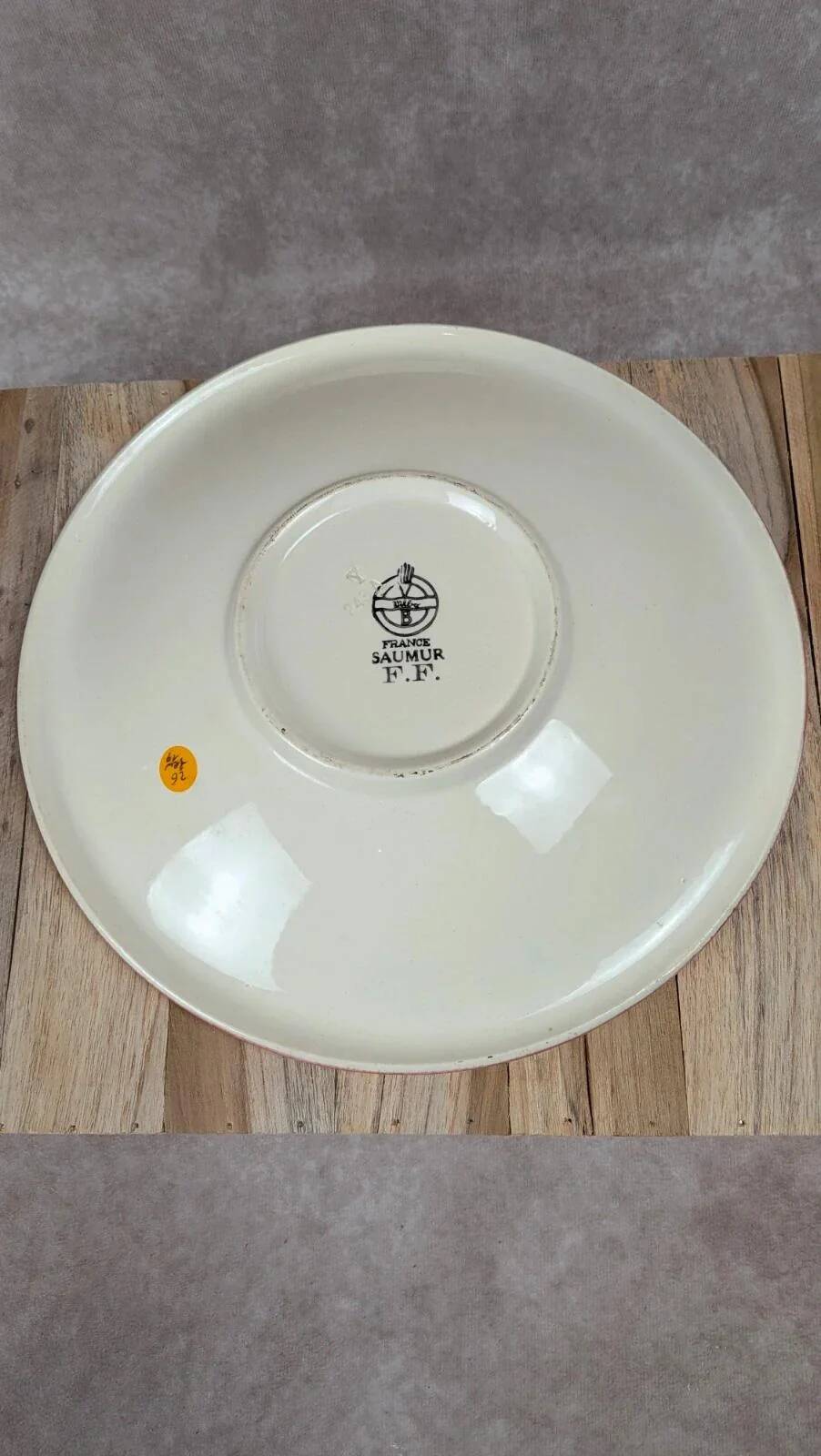 Antique Villeroy & Boch shallow dish – floral decoration – Viennese spirit