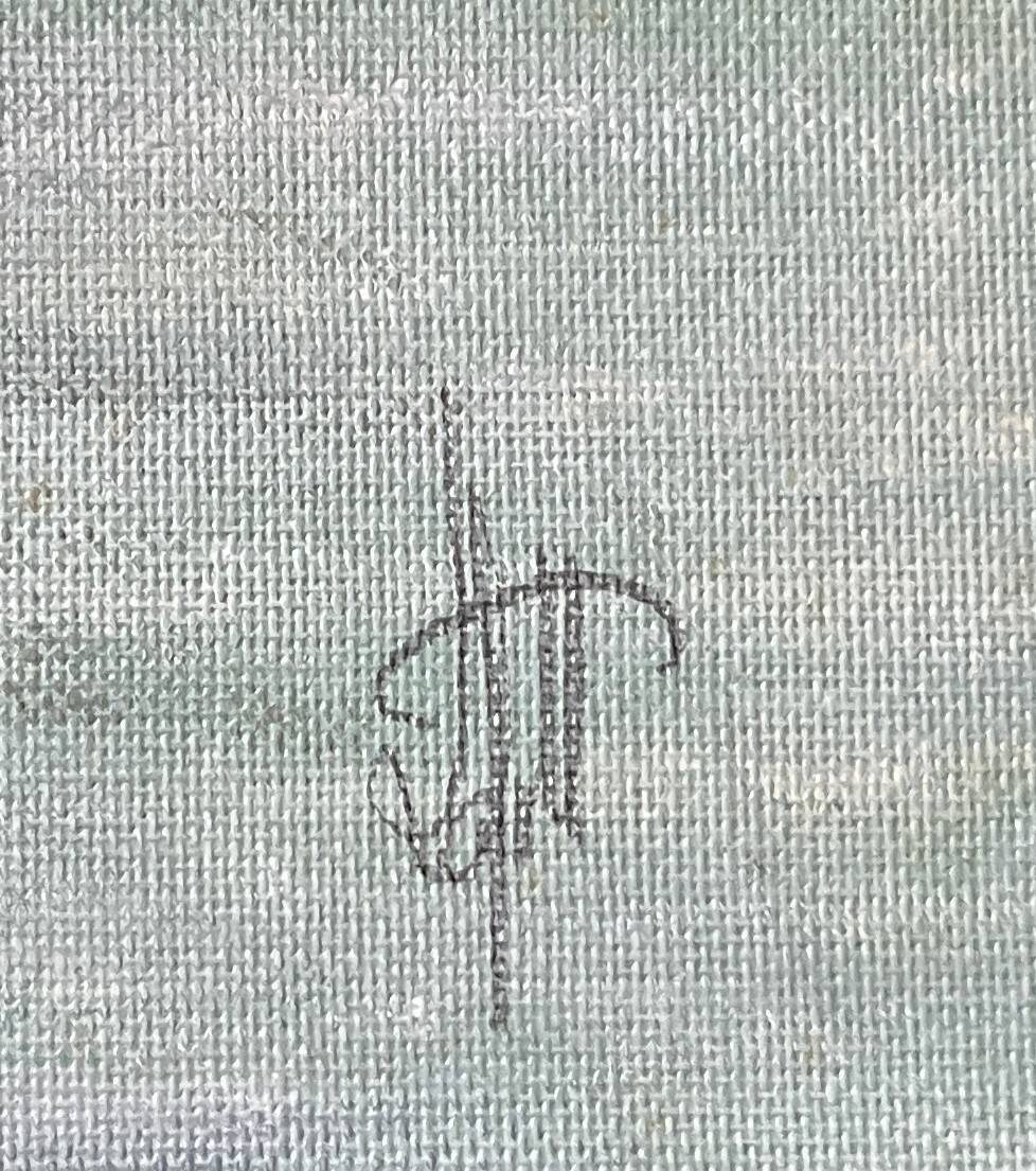 Tableau HSP "Pont de Paris en hiver" Notre Dame signé vers 1950