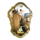 Louis XV style gilded baroque mirror 60x43cm