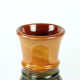 Brown ceramic vase, folk art, Czechoslovakia 1950s