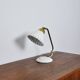 Swedish Table Lamp in Brass and White Metal, EWÅ Värnamo, 1950s