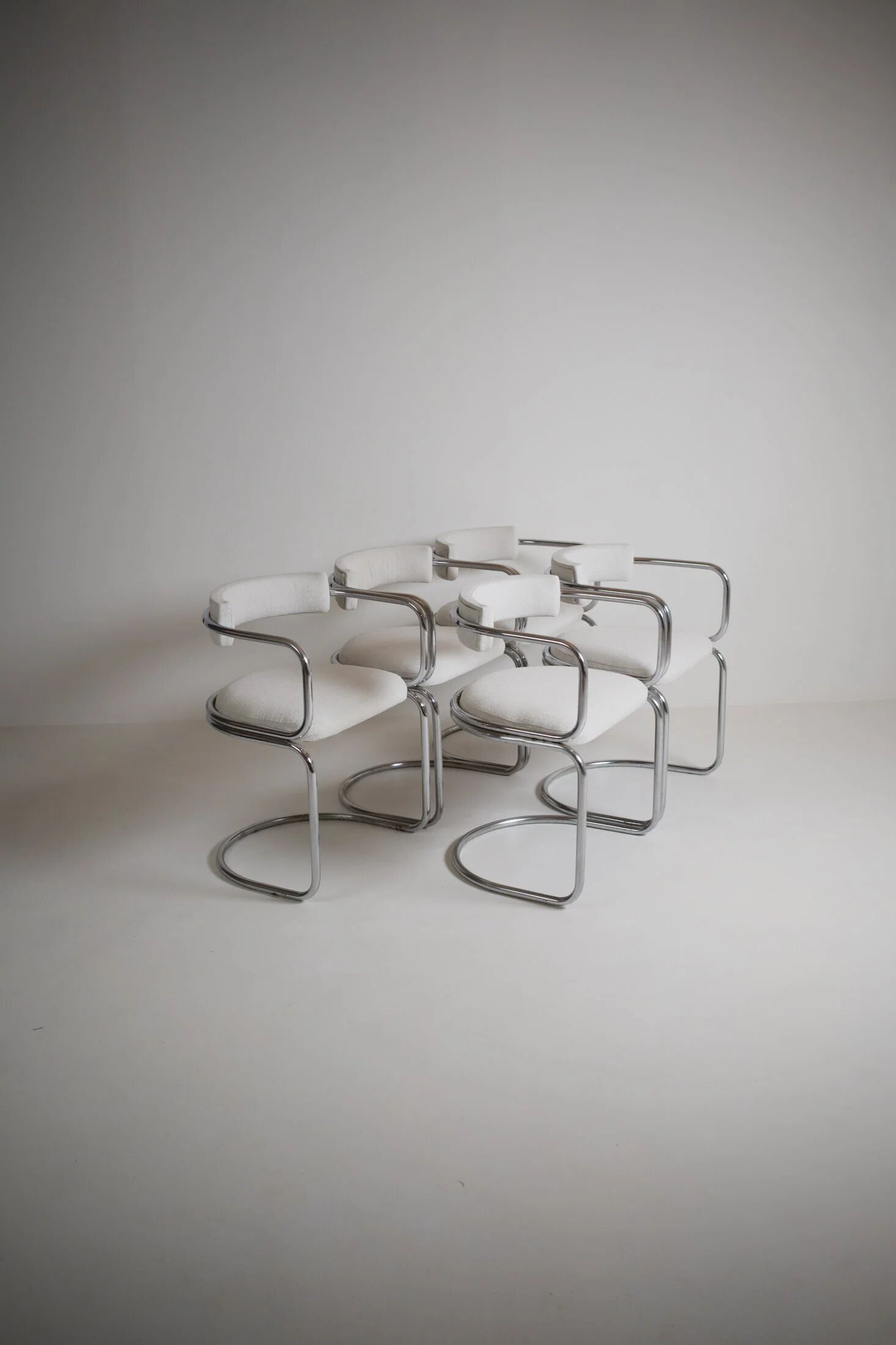 Ensemble de 5 chaises par Renato Zevi pour Roche & Bobois