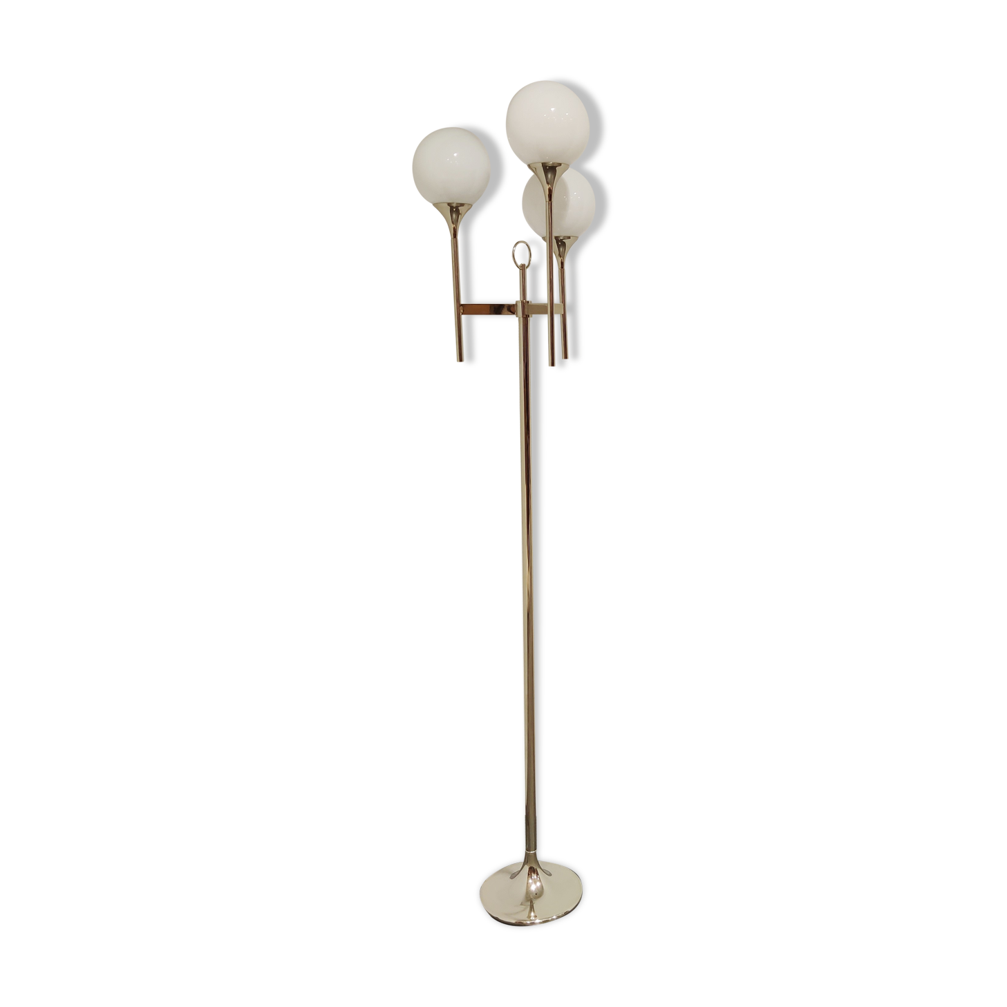 Vintage chrome Sciolari floor lamp, 1970s , Italy