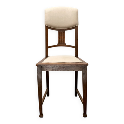 Chaise allemande Art déco Jugendstil de Waldheim, années 1930