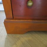 3-drawer chest of drawers with ogee - Louis Philippe style - 80s