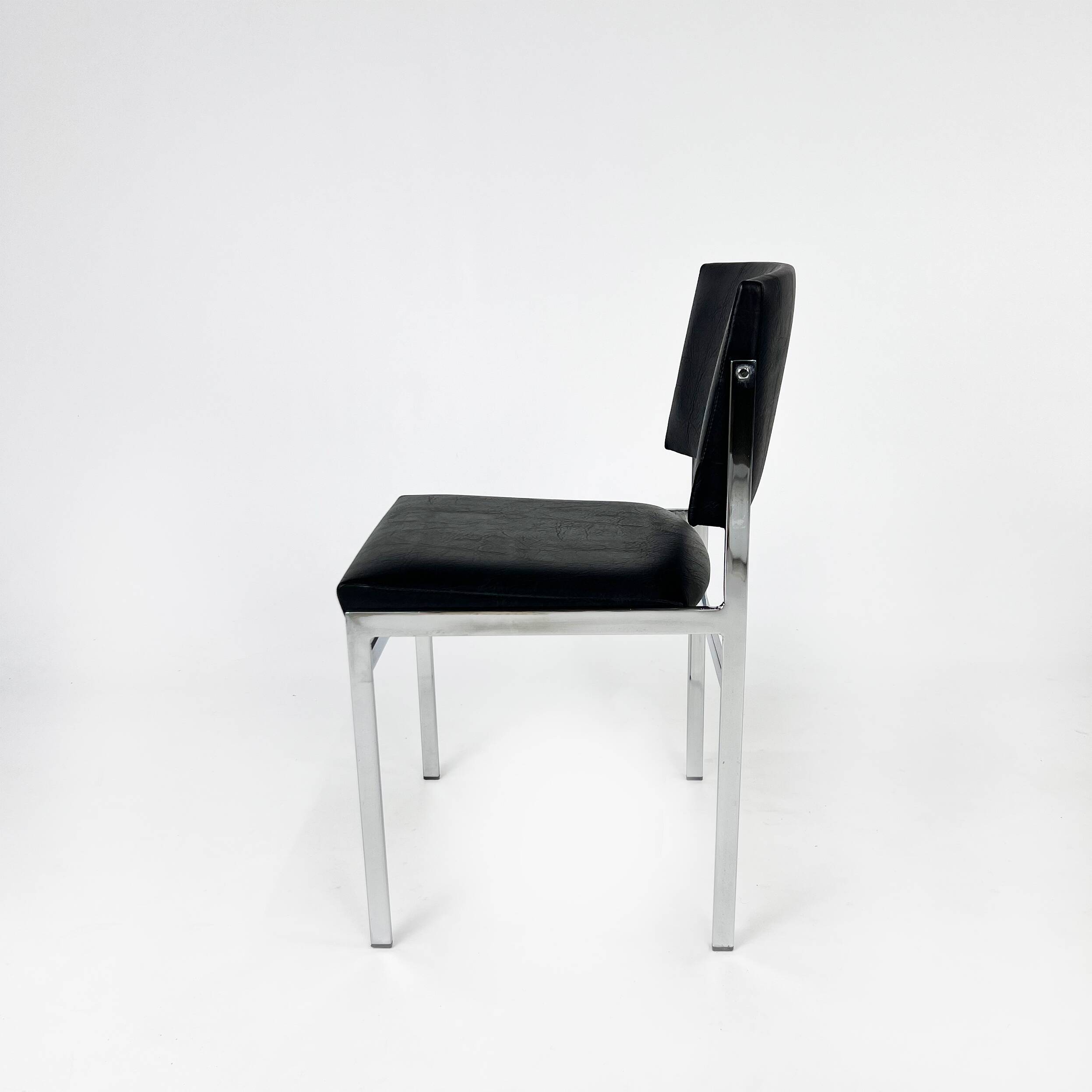 Set of 4 vintage dining chairs, Belgium, 1980