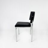 Set of 4 vintage dining chairs, Belgium, 1980