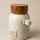 Vintage olive pot in glazed stoneware Arts-Céram Grand Feu 1950-1960
