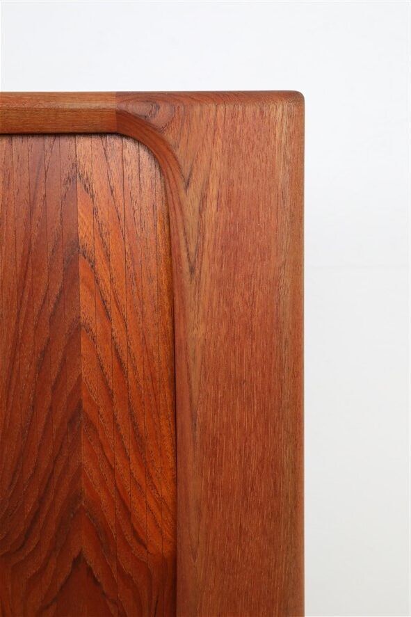 Bernhard Pedersen & Søn teak sideboard with tambour doors / Danish Mid-Century Modern design / 1960s