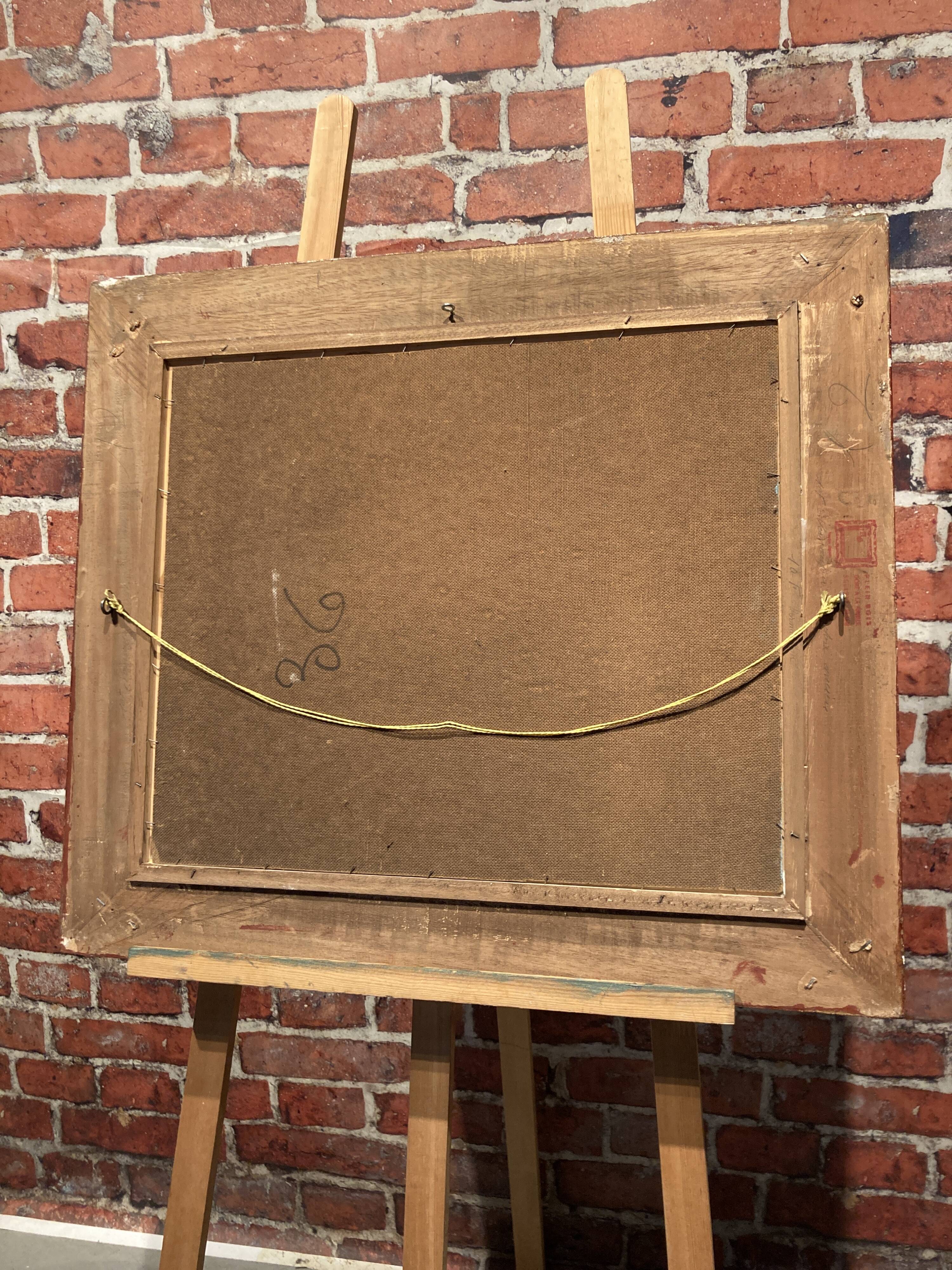 Oil on canvas framed