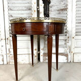 Louis XVI style mahogany hot water bottle table