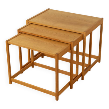 1960s nesting tables by Kurt Østervig for K.P. Møbler