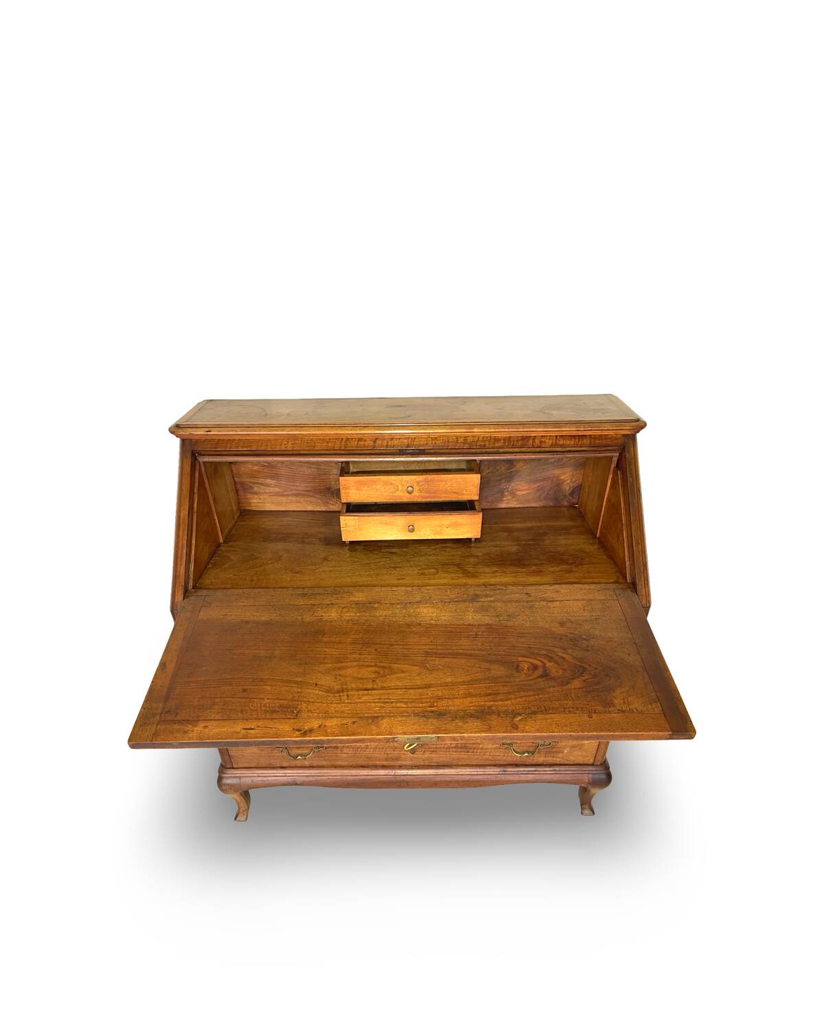 Antique Italian secrétaire in solid walnut, 1920s/1930s.