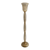 Signed Archimede Seguso Murano Glass Floor Lamp Gold Italian Art Deco 1980s