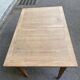 Louis XVI dining table renovated in raw wood from the 19th century