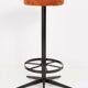 Vintage dark orange stool, Germany, 1960s