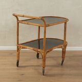 50s Bamboo Serving Trolley