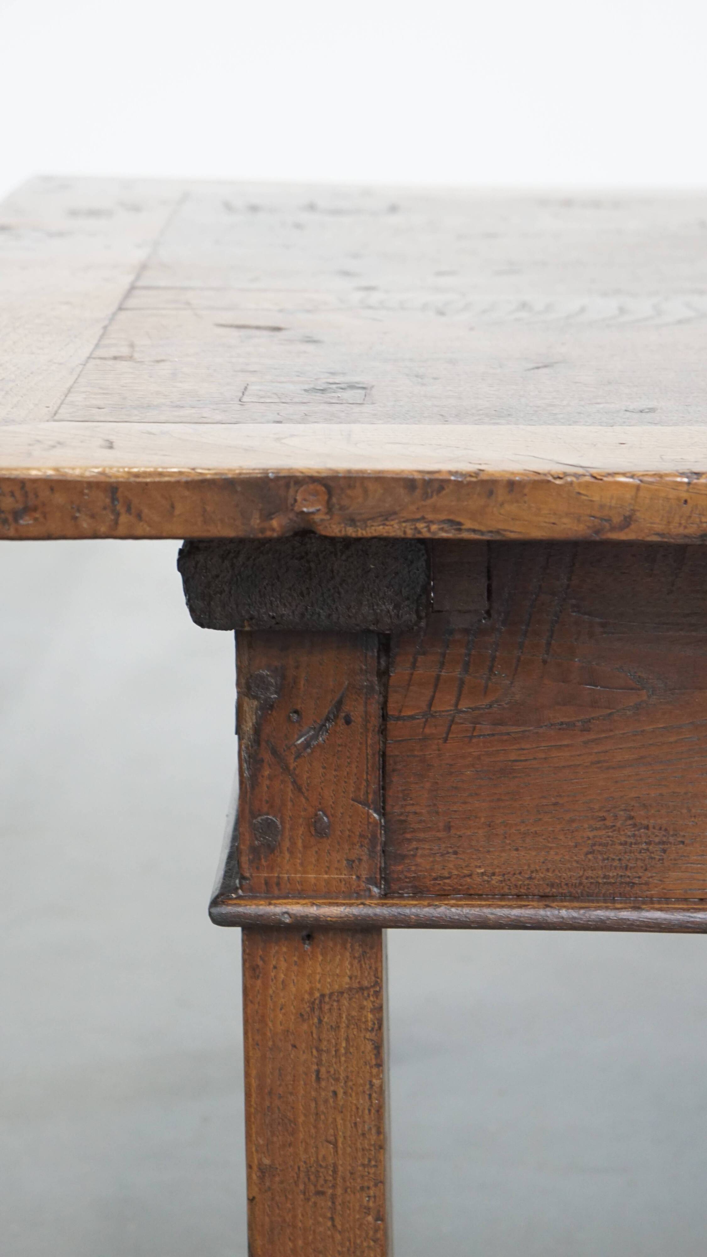 Antique Southern European Chestnut Coffee Table from the 18th Century