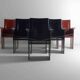 Ensemble de chaises postmodernes "Solaria" par Arrben Italie, 1980