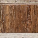 Antique Burmese teak collector's wall display case