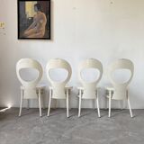 Set of 4 Baumann bistro chairs, Mouette model