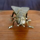 Vintage brass fly ashtray 1970