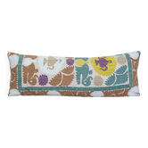 Vintage embroidered cushion cover 76x28 cm
