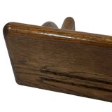 Vintage book shelf wall rack 1970s wood minimalist design