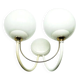 CCN ART DECO two-arm wall lamp