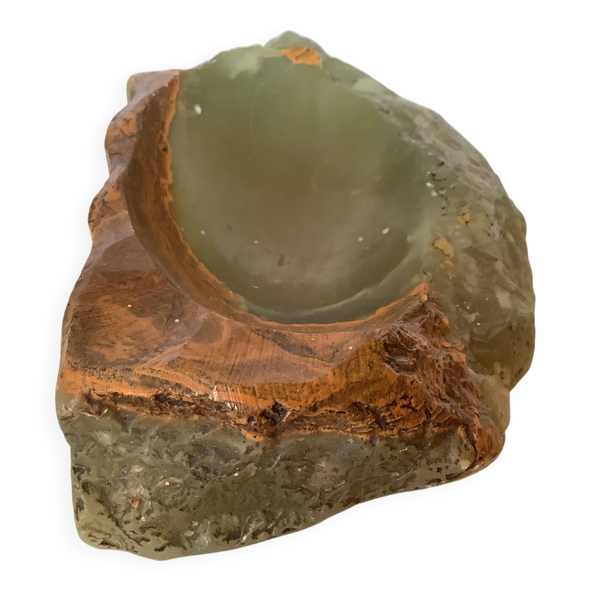 Green onyx ashtray tray