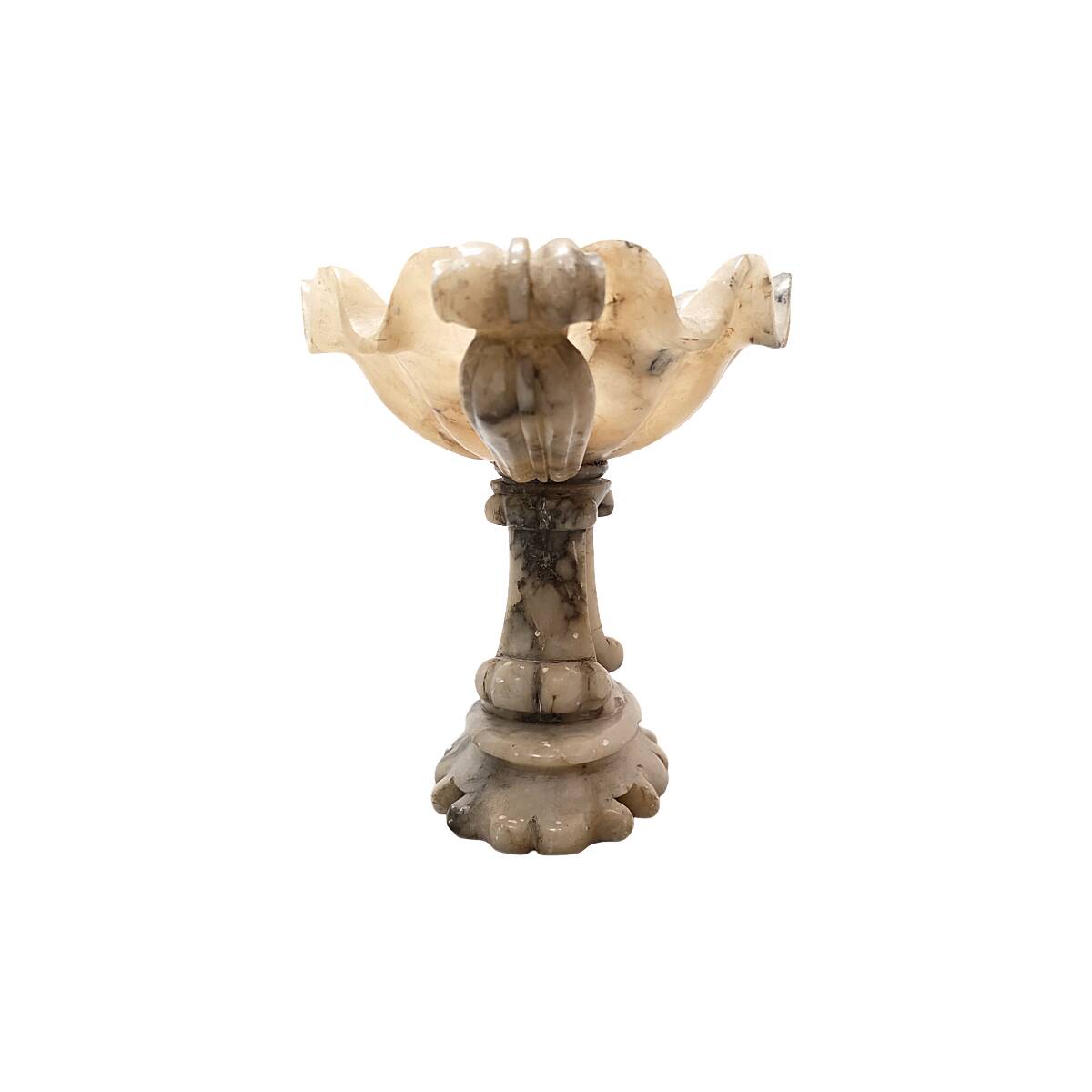 Antique Italian Alabaster Tazza, from around 1900