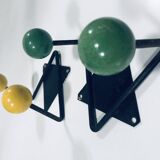 Vintage Coat Racks • Wrought Iron & Wood • 1950