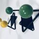 Vintage Coat Racks • Wrought Iron & Wood • 1950