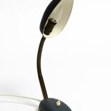 Small 1950s table lamp with metal gooseneck from Gebrüder Cosack Germany