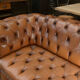 Chesterfield sofa 3 seater Vintage brown leather