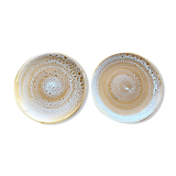 Lot 2 old plates in Niderviller earthenware model Fauve